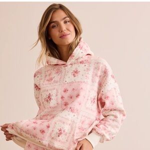 Altar'd State Pink patchwork hoodie